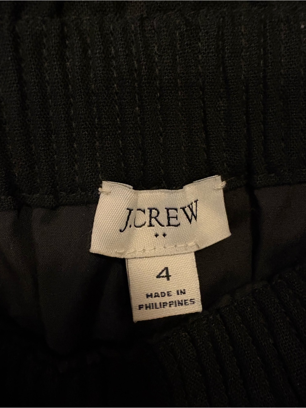 J. Crew Black Elastic-Waist Mini Skirt - Picture 2 of 3